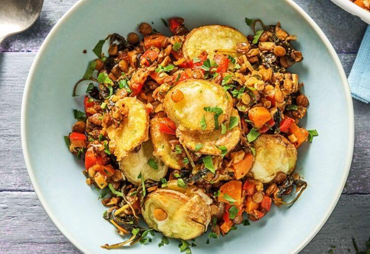 EveryPlate Vegan Lentil and Vegetable Hotpot